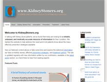 Tablet Screenshot of kidneystoners.org